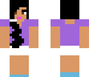 girl with black ponytail