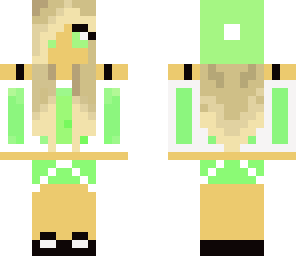 green and white