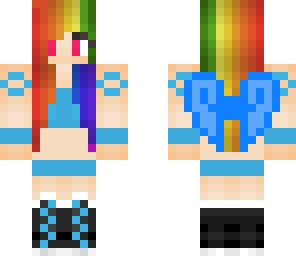 rainbow dash in bathing suit without ears