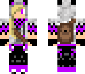 purple panda girl blonde