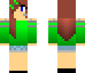 green gamer girl