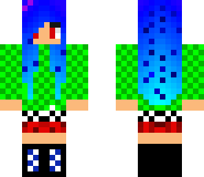 girl blue hair