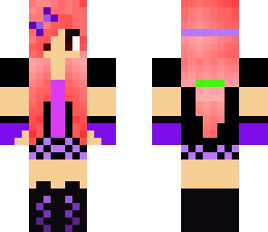 cute purple dj girl