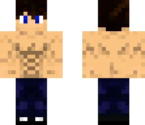 summer guy with muscles