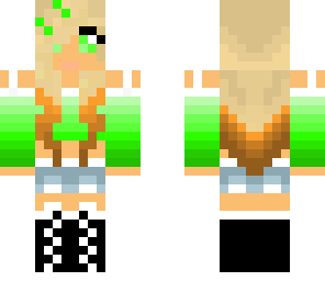 cute green girl