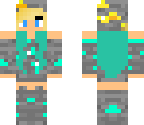 diamond ore girl with a bit of gold