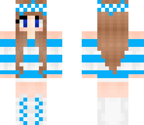bautiful white-blue girl