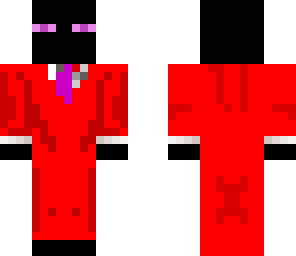 enderman in a red suit