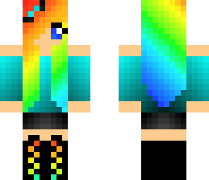 cute rainbow girl