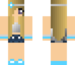 blue tumblr girl