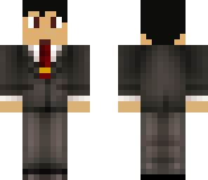 in a suit