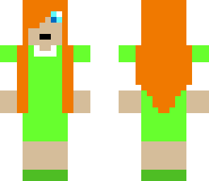 ginger with green dress