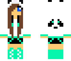turqouise panda girl