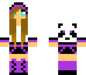 purple panda girl
