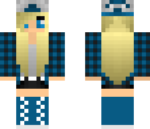 blue skater girl
