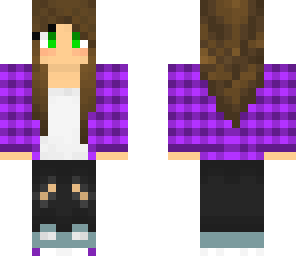 purple awesome girl