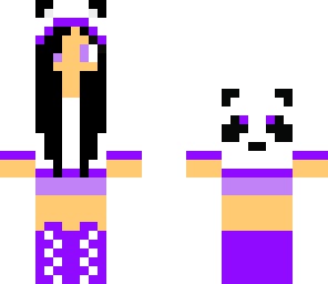 girl panda purple