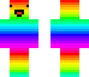 derpy rainbow face | Minecraft Skin