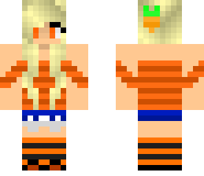 carrot and or stripe girl