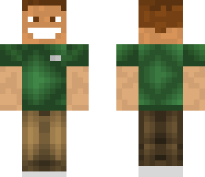 green shirt and khakis and spiked hair