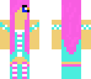 teal and pink emo