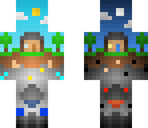 minecraft world guy with ores