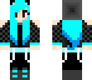 blue cat girl