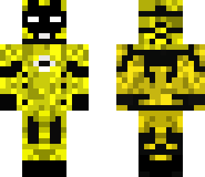 black and yellow ironman