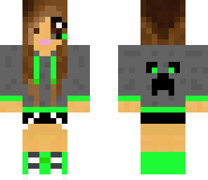creeper gamer girl   itz my new skin