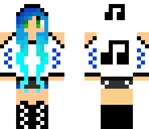 blue music girl
