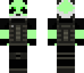 fixed green panda