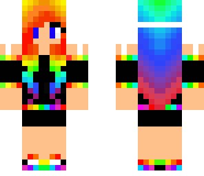 edited rainbow girl