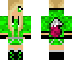 green tailed cool girl