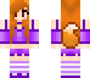 fox girl purple