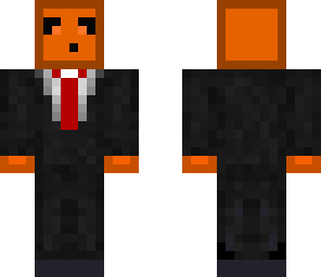 orange slime in a tux