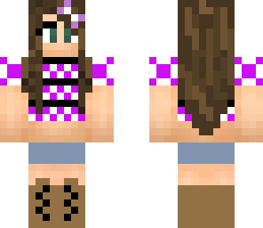 girl in purple belly shirt