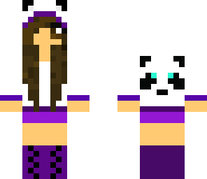 purple panda girl