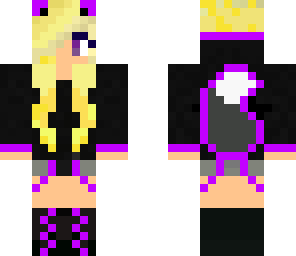 purple wolf girl