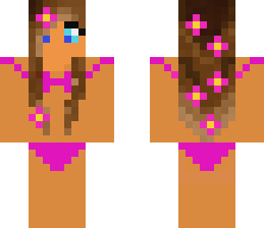 pink swimsuit girl beach colletion