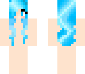 neon blue girl base
