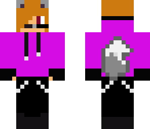burple and black werewolf teenager