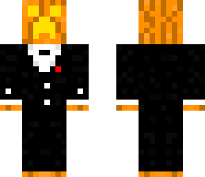 creeper pumpkin in a suit