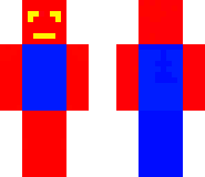 blue red