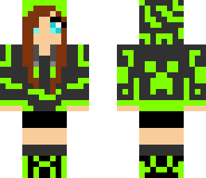 creeper girl hoodie