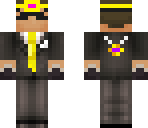 sky the buuder king in a suit
