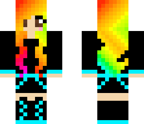 rainbow dj girl