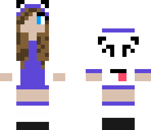 purple panda girl
