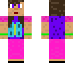 mujer minecraft fresa