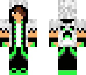 green hoodie