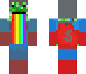 sweping rainbow creeper superman dress